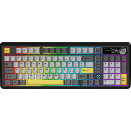 Клавіатура Ajazz AK980 V2 Gift Switch V2 Black Gray Yellow (AK980-V2-G-BGY)