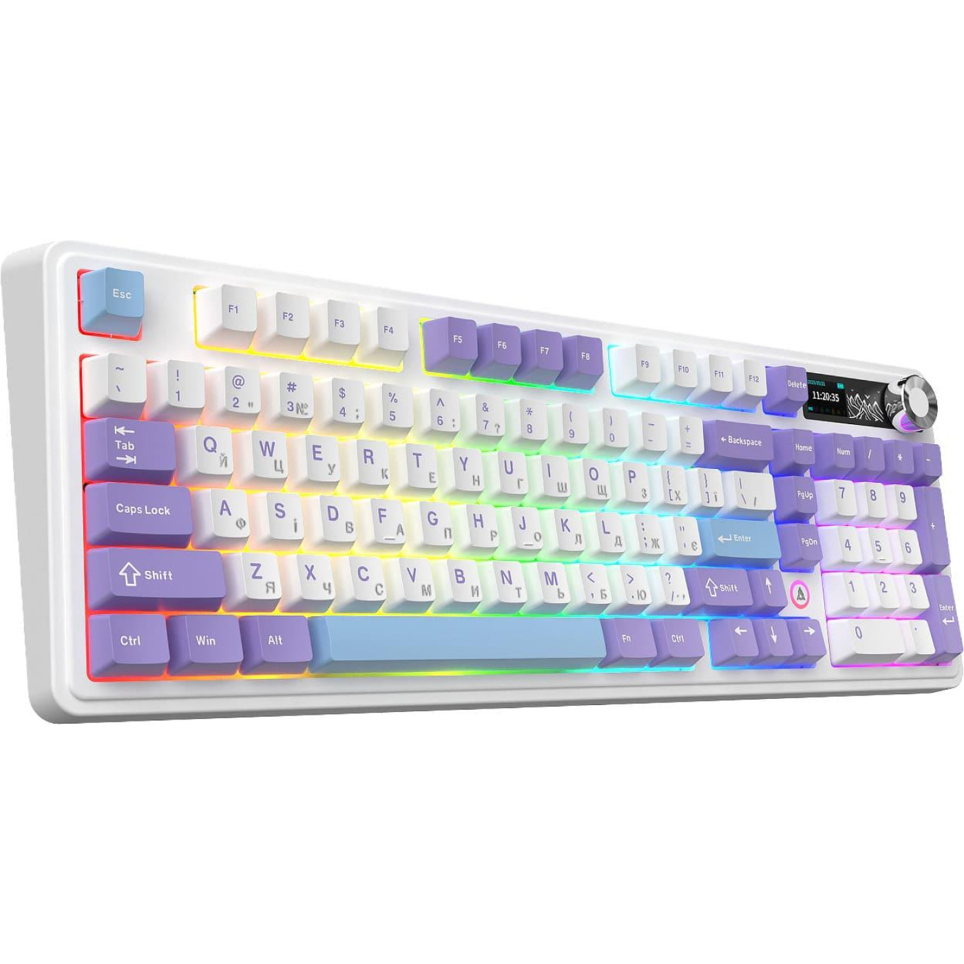 Клавиатура Ajazz AK980 V2 Gift Switch V2 Purple White Blue (AK980-V2-G-PWB)