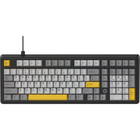 Клавіатура Ajazz AK980 MAX Magnetic switches Black Gray Yellow (AK980-MAX-M-BGY) U2