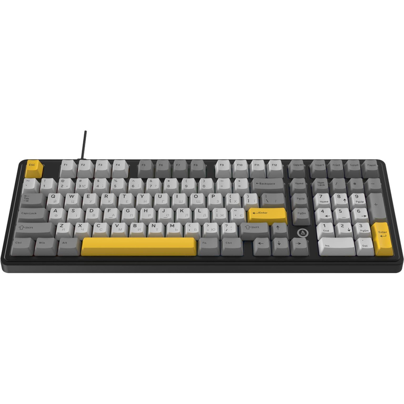 Клавиатура Ajazz AK980 MAX Magnetic switches Black Gray Yellow (AK980-MAX-M-BGY)