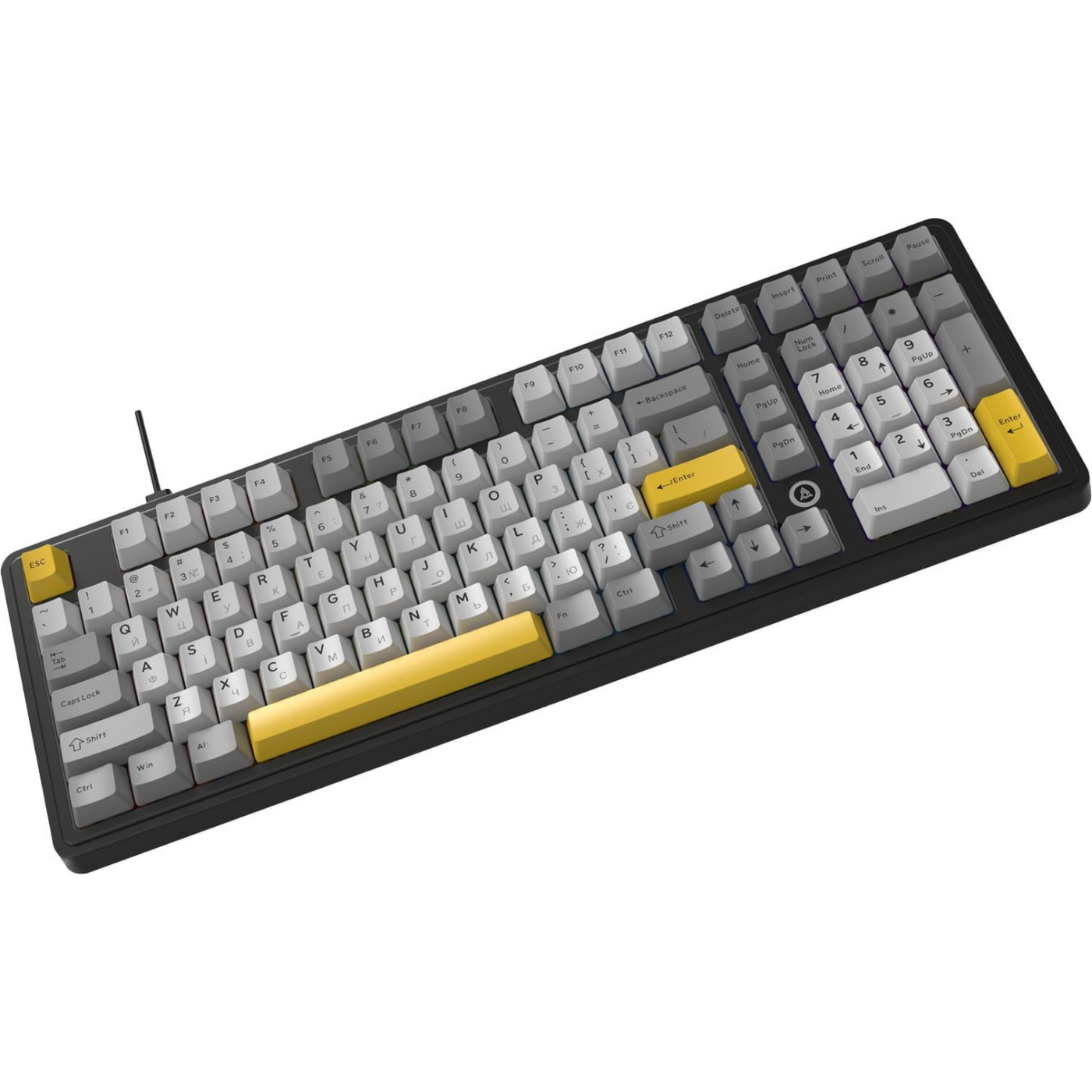 Клавиатура Ajazz AK980 MAX Magnetic switches Black Gray Yellow (AK980-MAX-M-BGY)