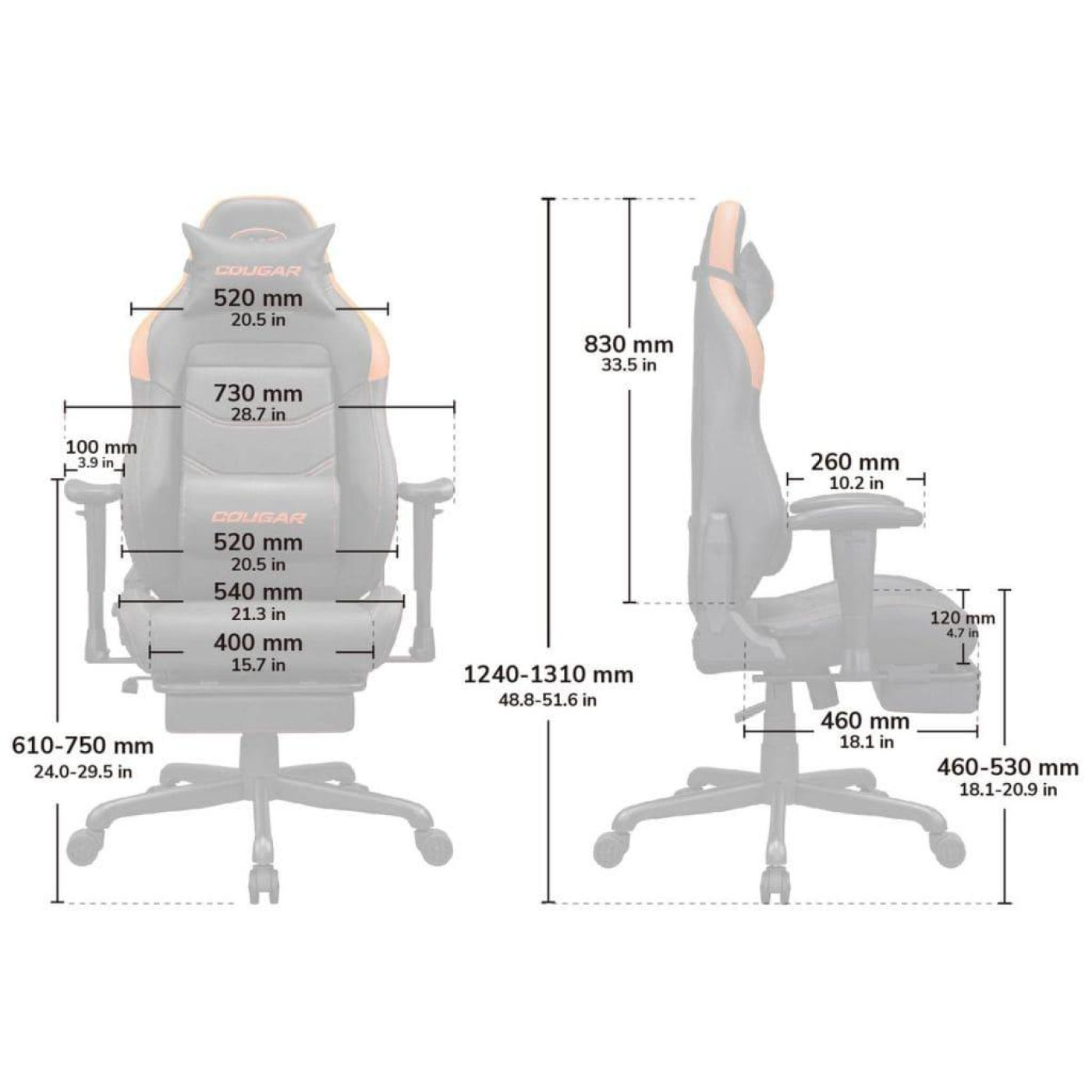 Ігрове крісло Cougar EXPLORE Neo Gold Black (EXPLORE NEO GOLD)