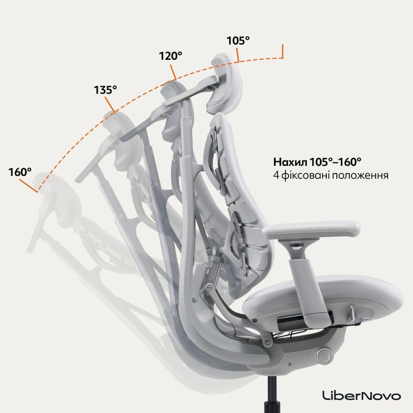 Ігрове крісло LiberNovo Omni Space Gray (CP-GW-0000015-00-00)