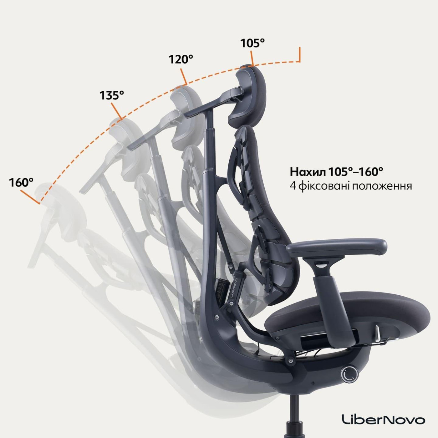 Ігрове крісло LiberNovo Omni Midnight Black (CP-GW-0000015-00-01)