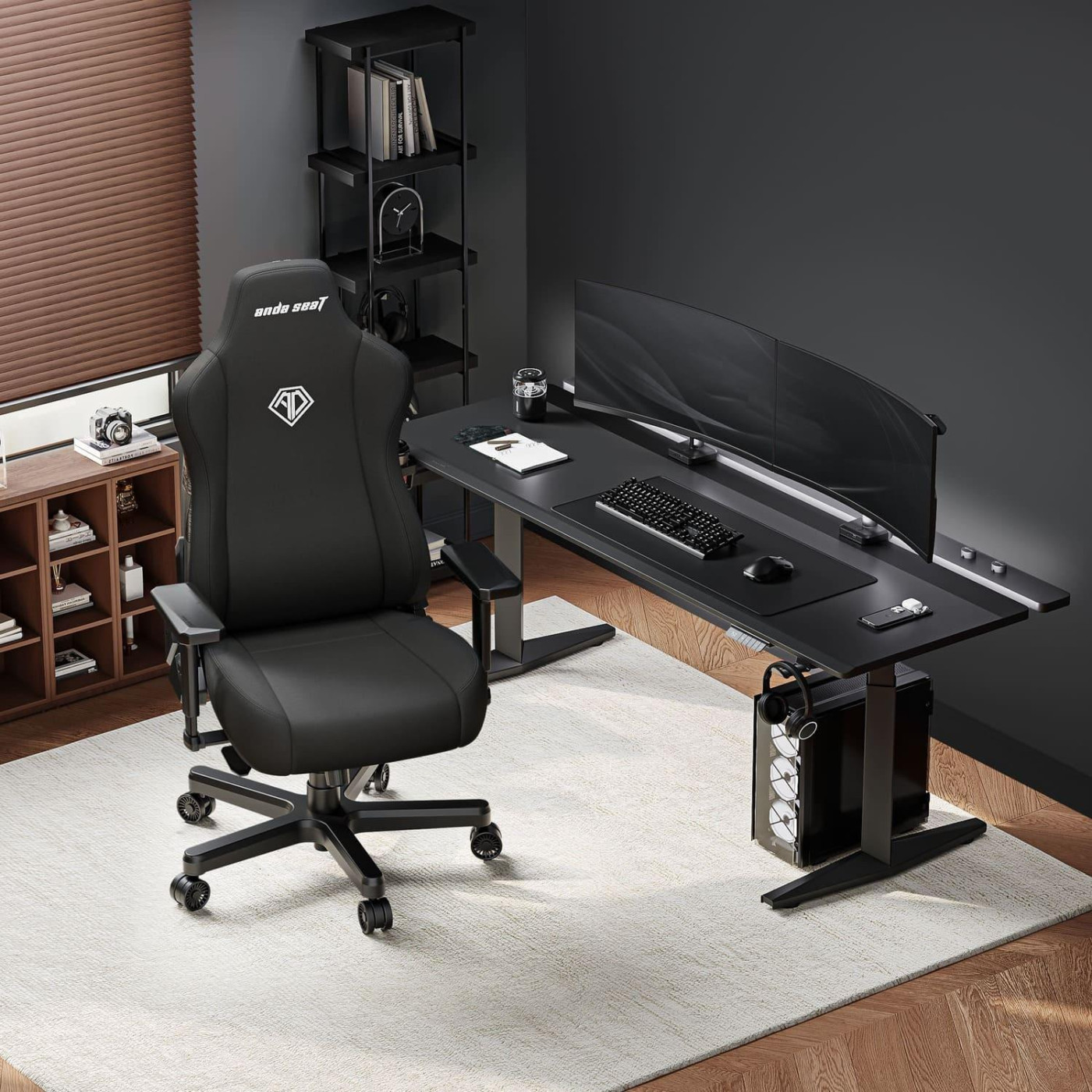 Ігрове крісло Anda Seat Kaiser 3E XL Black Fabric (AD23YC-XL-09-B-CF-B01)