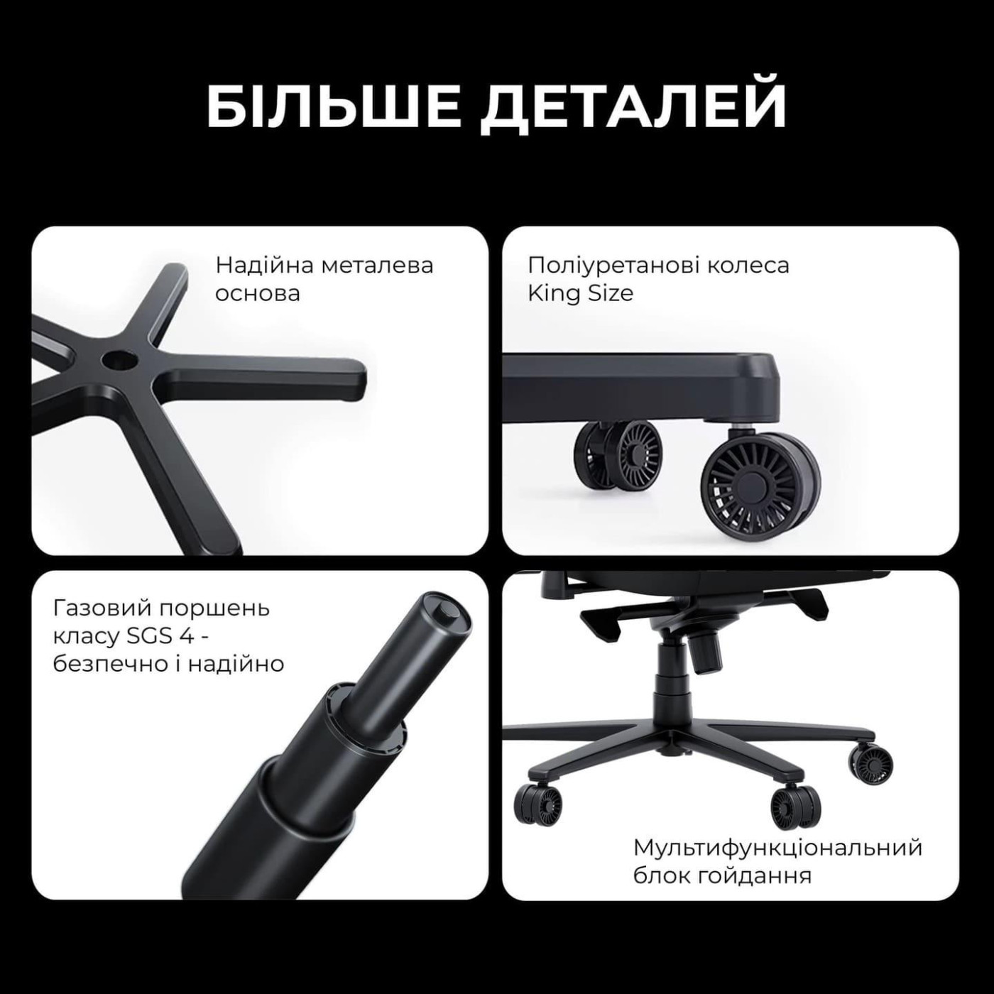 Ігрове крісло Anda Seat Novis Plus Fabric Grey Size XL (AD23YC-XL-01-G-F-G04)