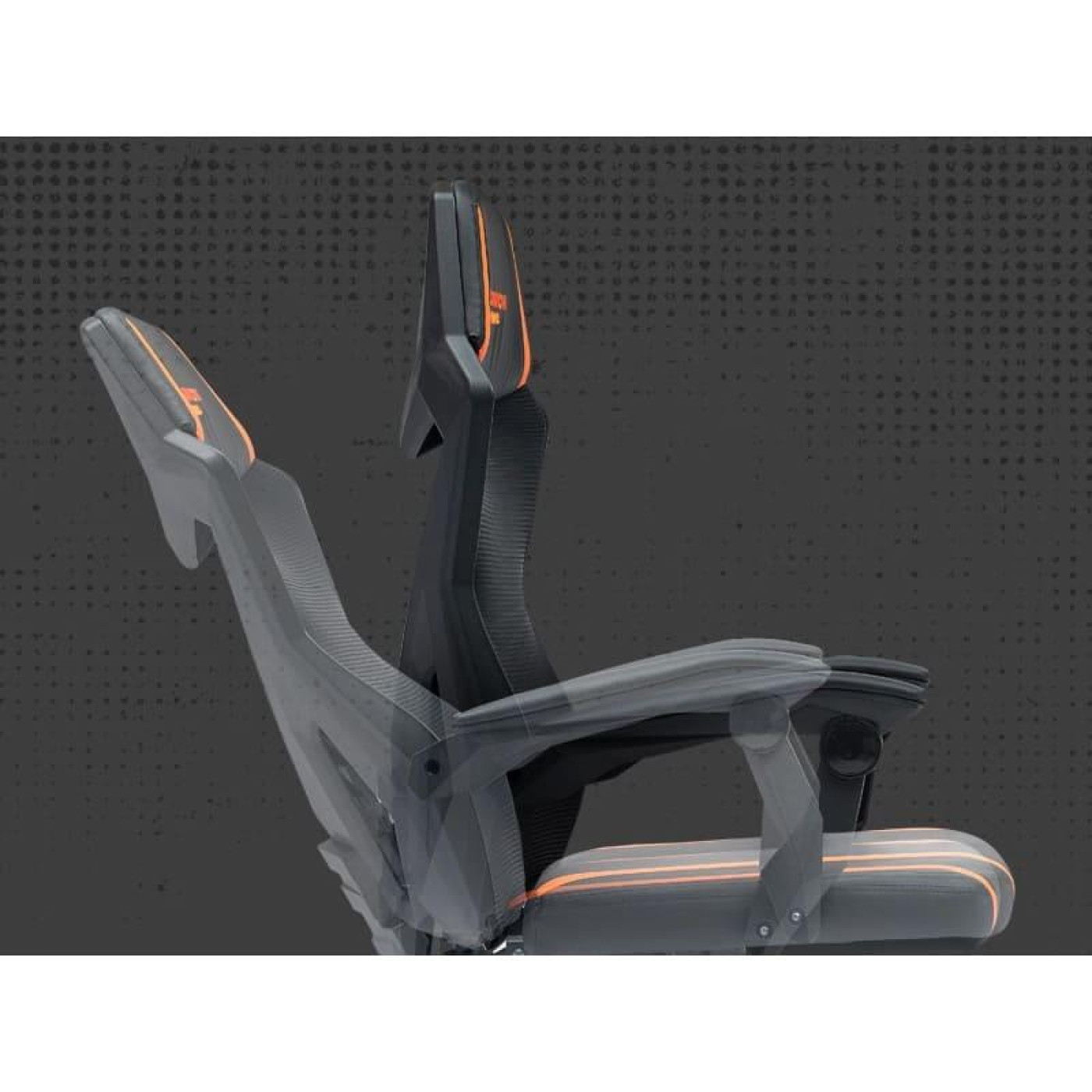 Ігрове крісло Canyon Flow MCH01 Mesh Black Orange (CNE-MCH01)