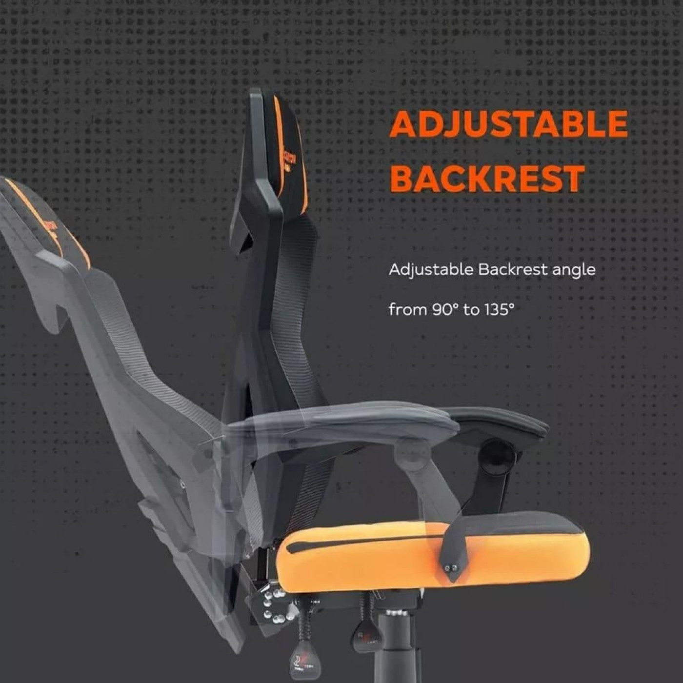 Игровое кресло Canyon Wave MCH02 Mesh Black Orange (CNE-MCH02)