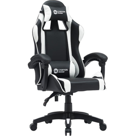Ігрове крісло Canyon Core SGCH2 Black White (CNE-SGCH2W)