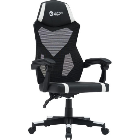 Ігрове крісло Canyon Flow MCH01 Mesh Black White (CNE-MCH01W)