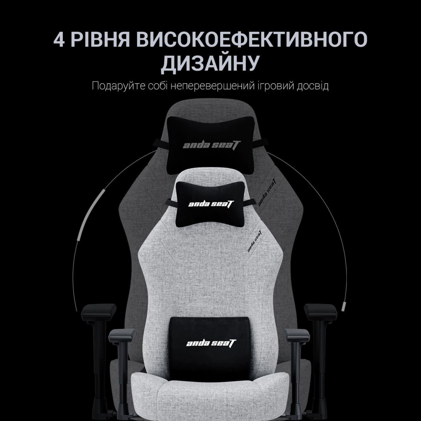 Ігрове крісло Anda Seat Luna Size L Blue Fabric (AD18-44-S-F)