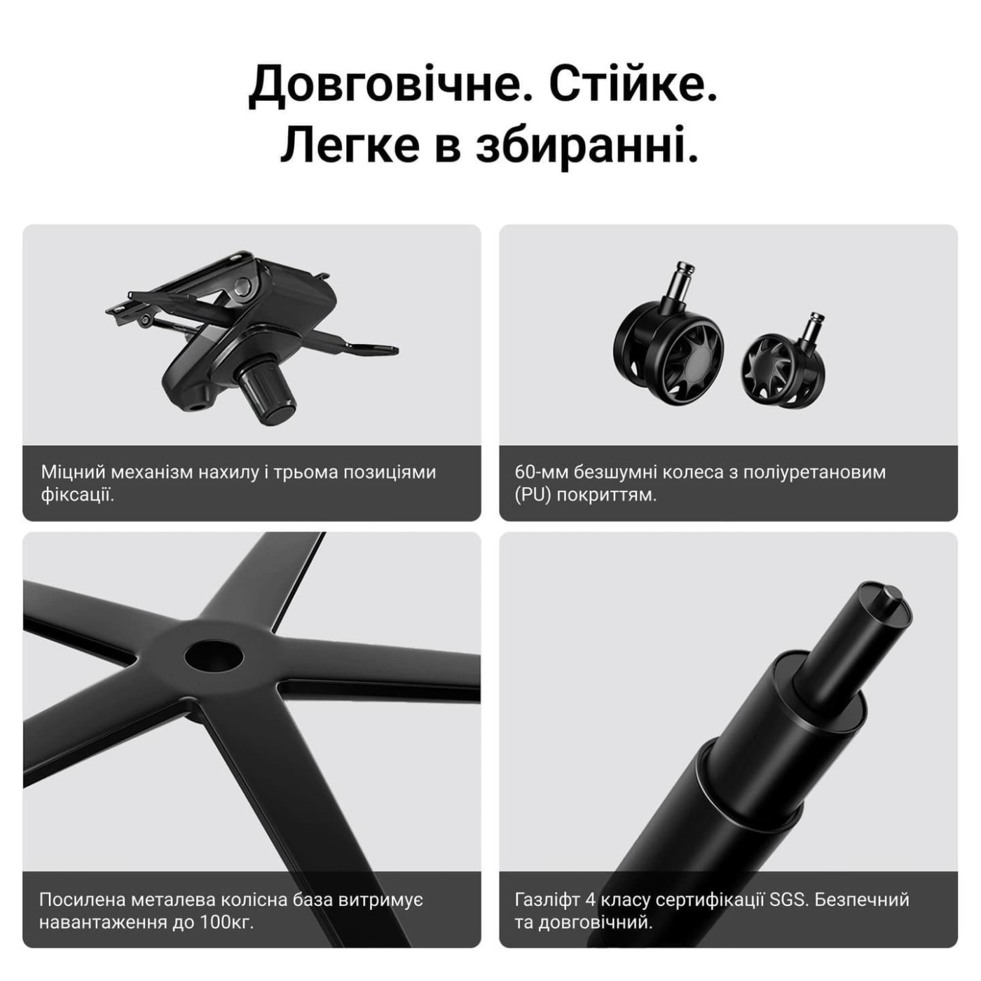Ігрове крісло Anda Seat Phantom 4 Pro L Black Fabric (AD18YSDC-72-B-F-B02)