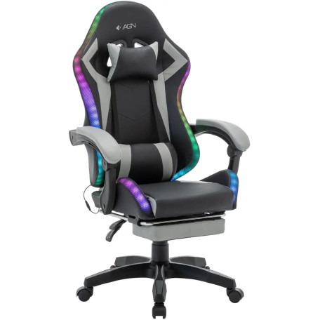 Ігрове крісло AGN AGN09-25 RGB Black Grey (AGN09-25)