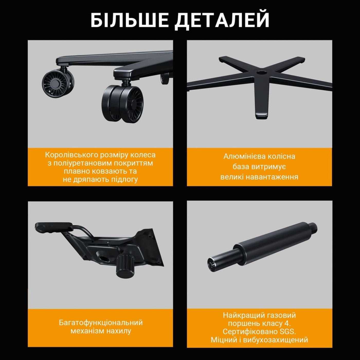 Ігрове крісло Anda Seat Kaiser Frontier XL Black (AD12YXL-17-B-F-B02)