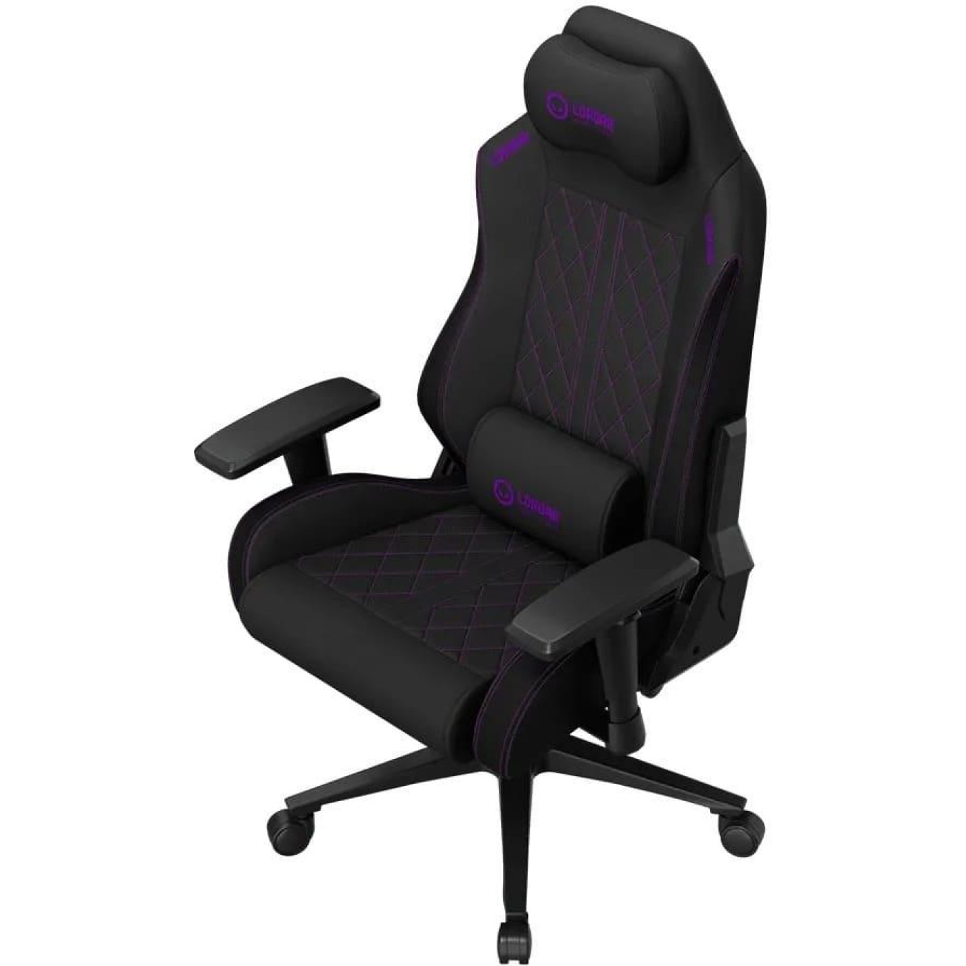 Ігрове крісло Lorgar CHA41 Premium Anti-Stain Fabric Black/Purple (LRG-CHA41-BK-PR)