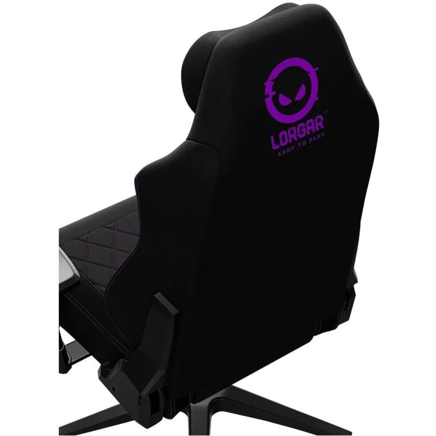Ігрове крісло Lorgar CHA41 Premium Anti-Stain Fabric Black/Purple (LRG-CHA41-BK-PR)