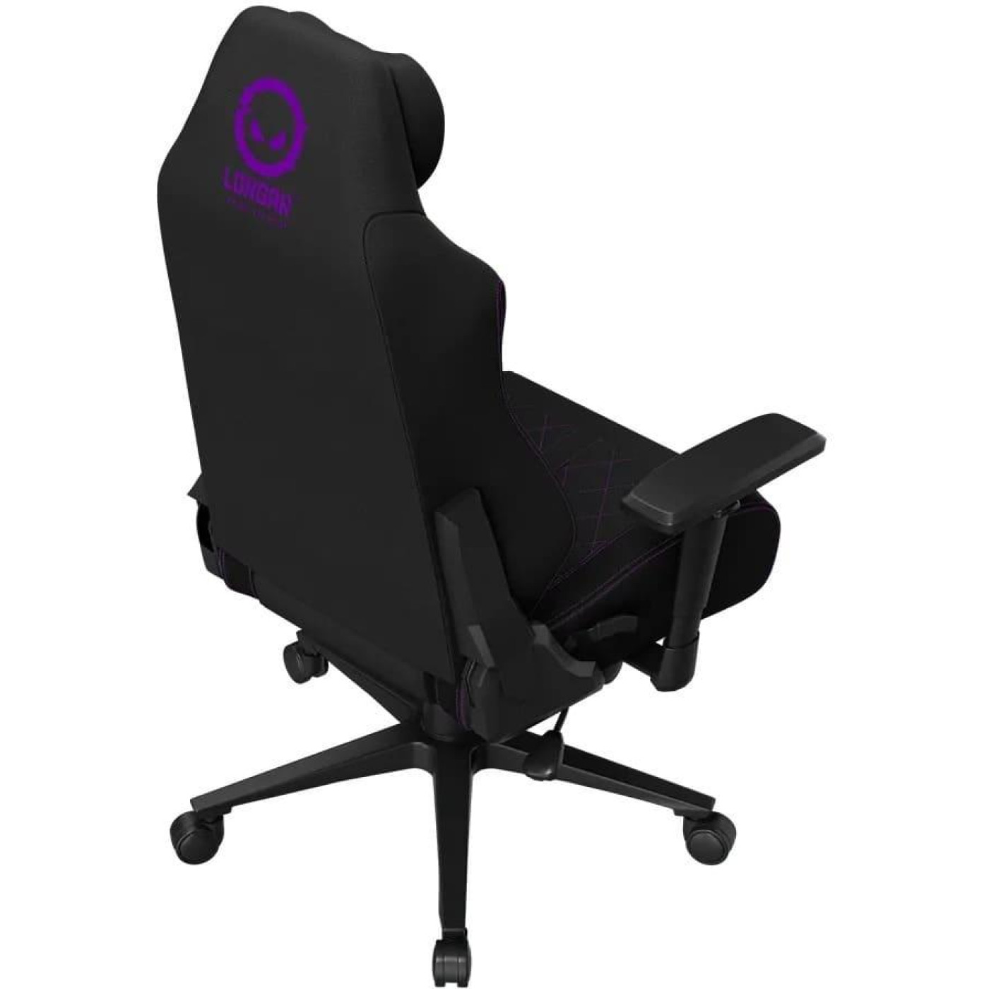 Ігрове крісло Lorgar CHA41 Premium Anti-Stain Fabric Black/Purple (LRG-CHA41-BK-PR)