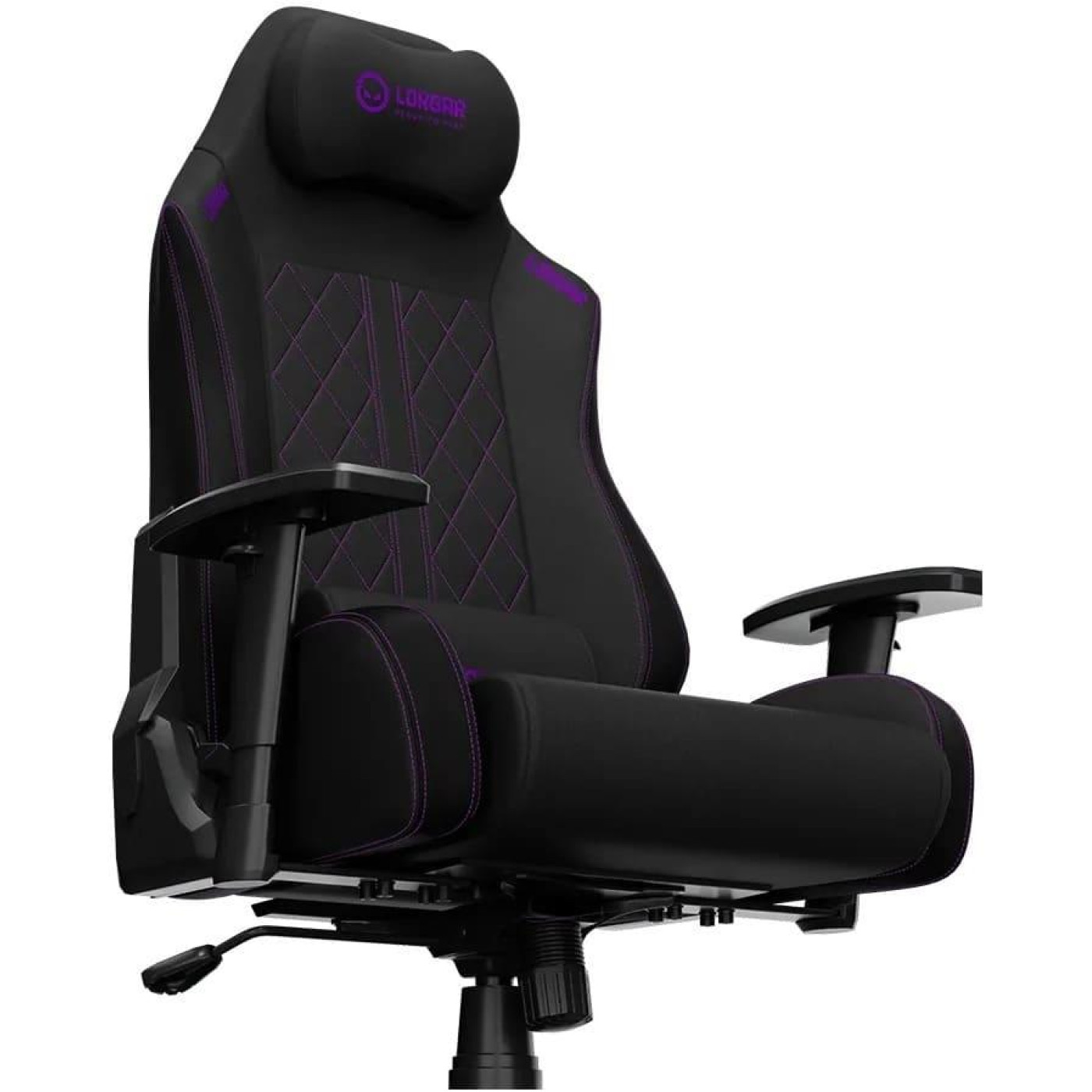 Ігрове крісло Lorgar CHA41 Premium Anti-Stain Fabric Black/Purple (LRG-CHA41-BK-PR)