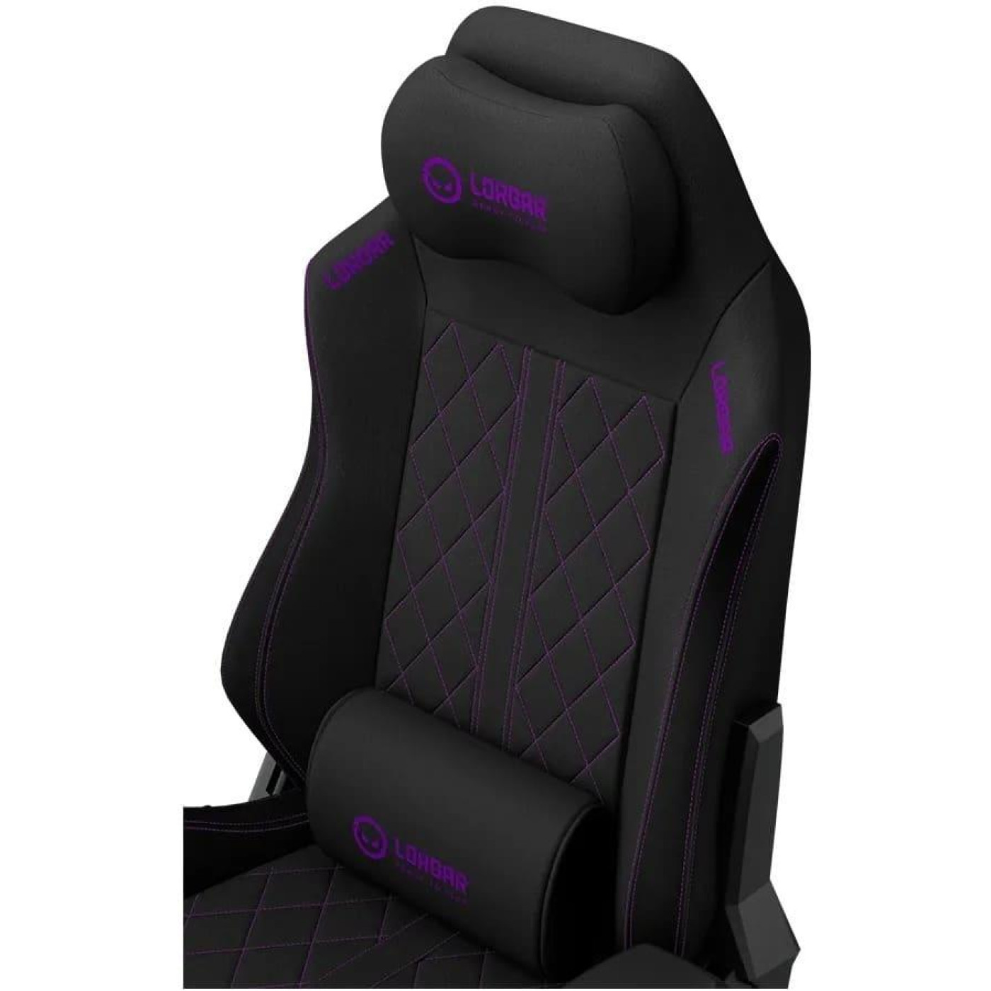 Ігрове крісло Lorgar CHA41 Premium Anti-Stain Fabric Black/Purple (LRG-CHA41-BK-PR)