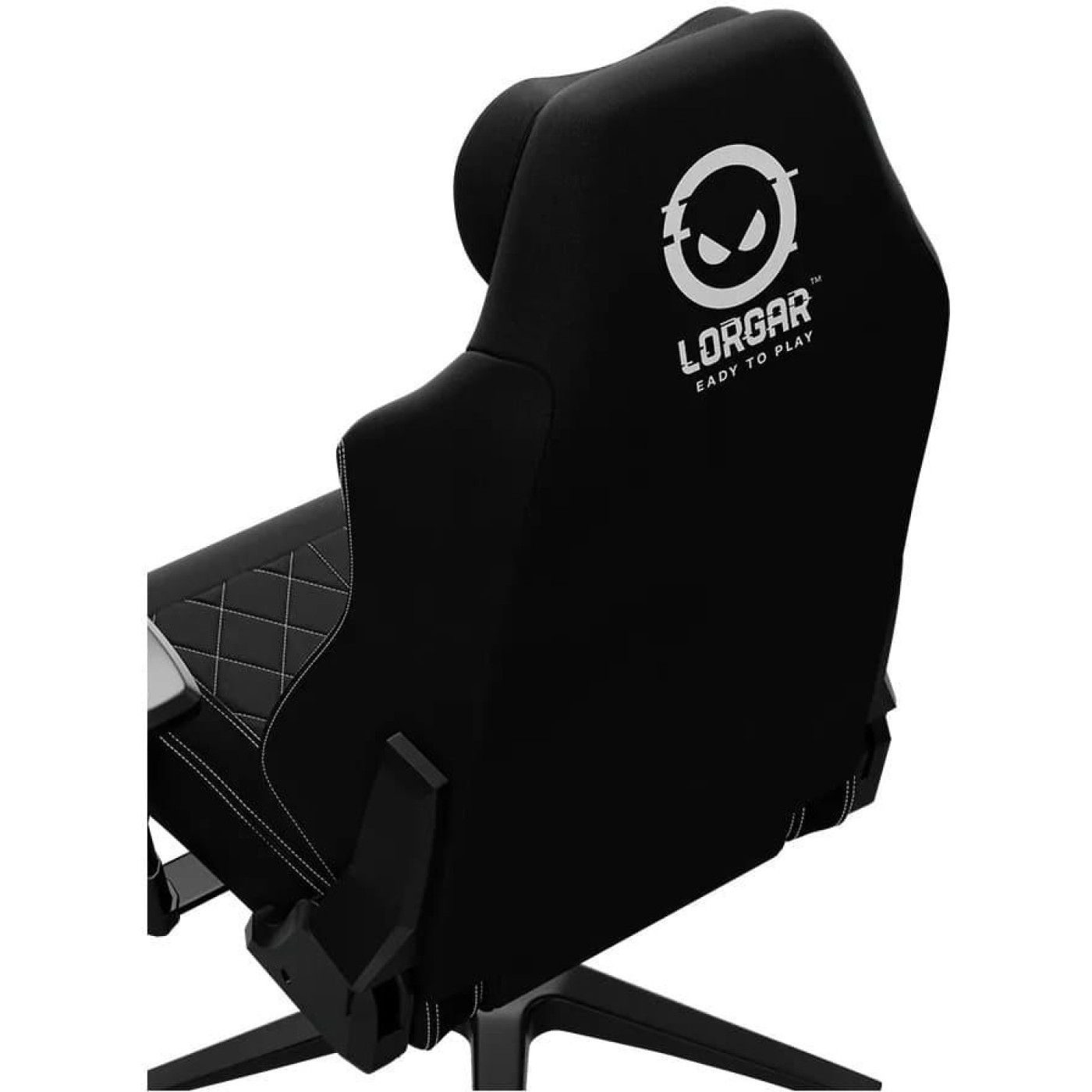 Ігрове крісло Lorgar CHA41 Premium Anti-Stain Fabric Black/White (LRG-CHA41-BK-WH)