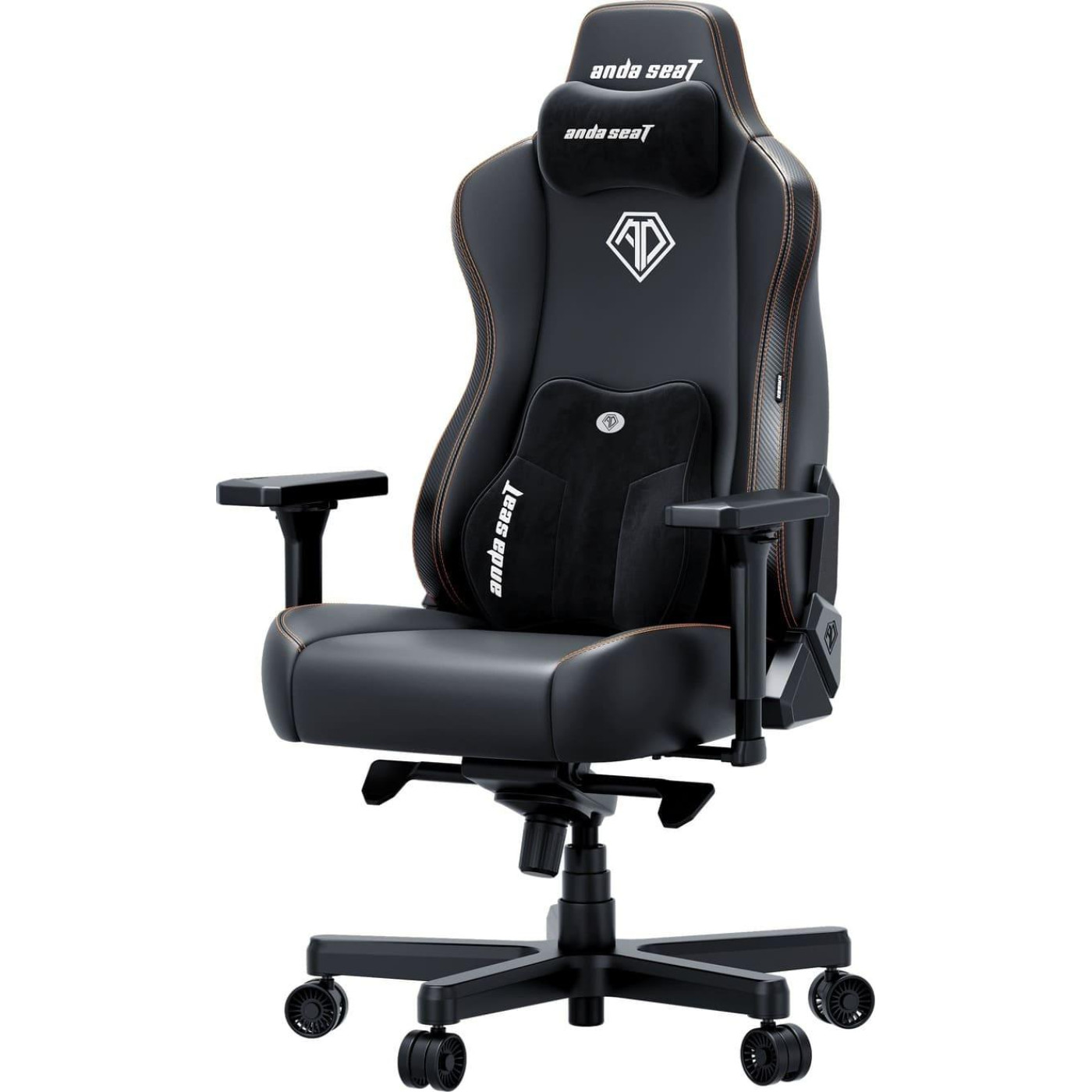 Игровое кресло Anda Seat Kaiser 3E Black PVC Size XL (AD23YC-XL-08-B-PV/C-B01)