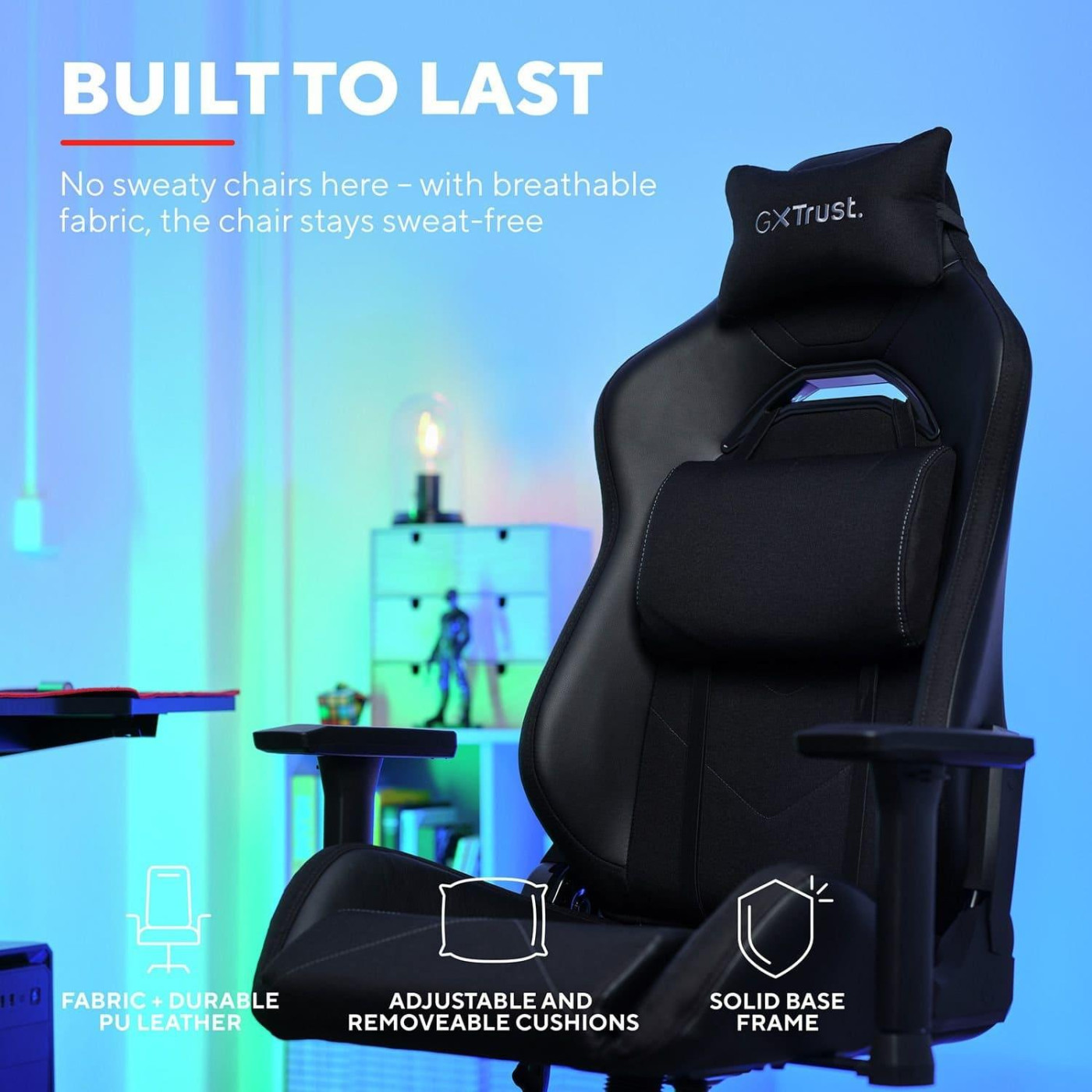 Игровое кресло Trust GXT714 RUYA ECO Black (24908_TRUST)