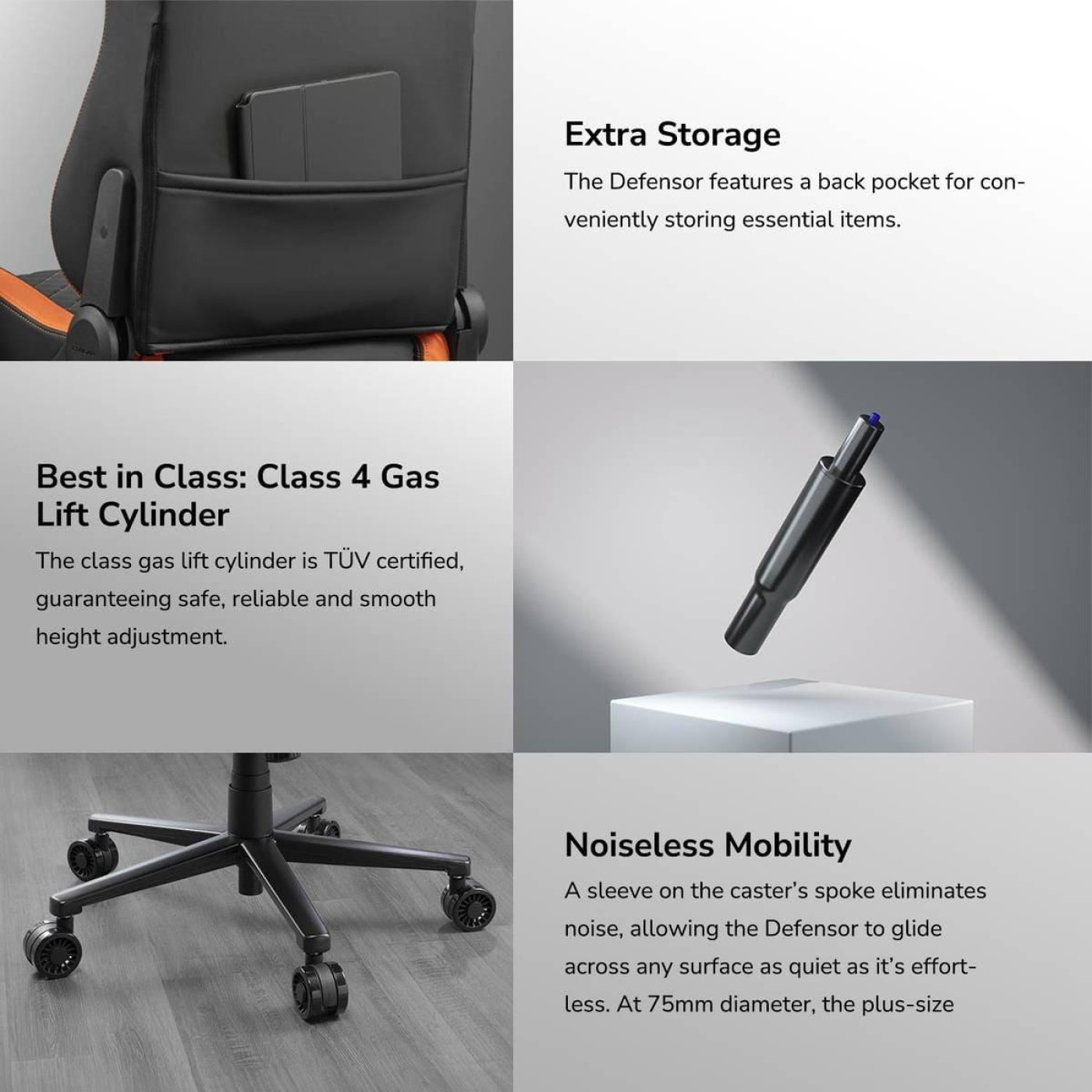 Ігрове крісло Cougar Defensor Black Orange (DEFENSOR)