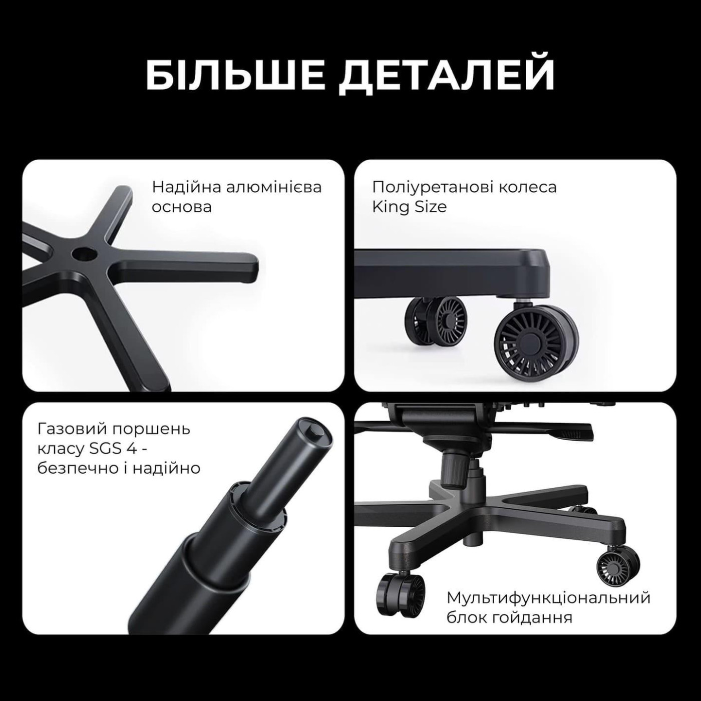 Игровое кресло Anda Seat Kaiser 3E Dark Grey Fabric Size XL (AD23YC-XL-09-GB-CF-G01)