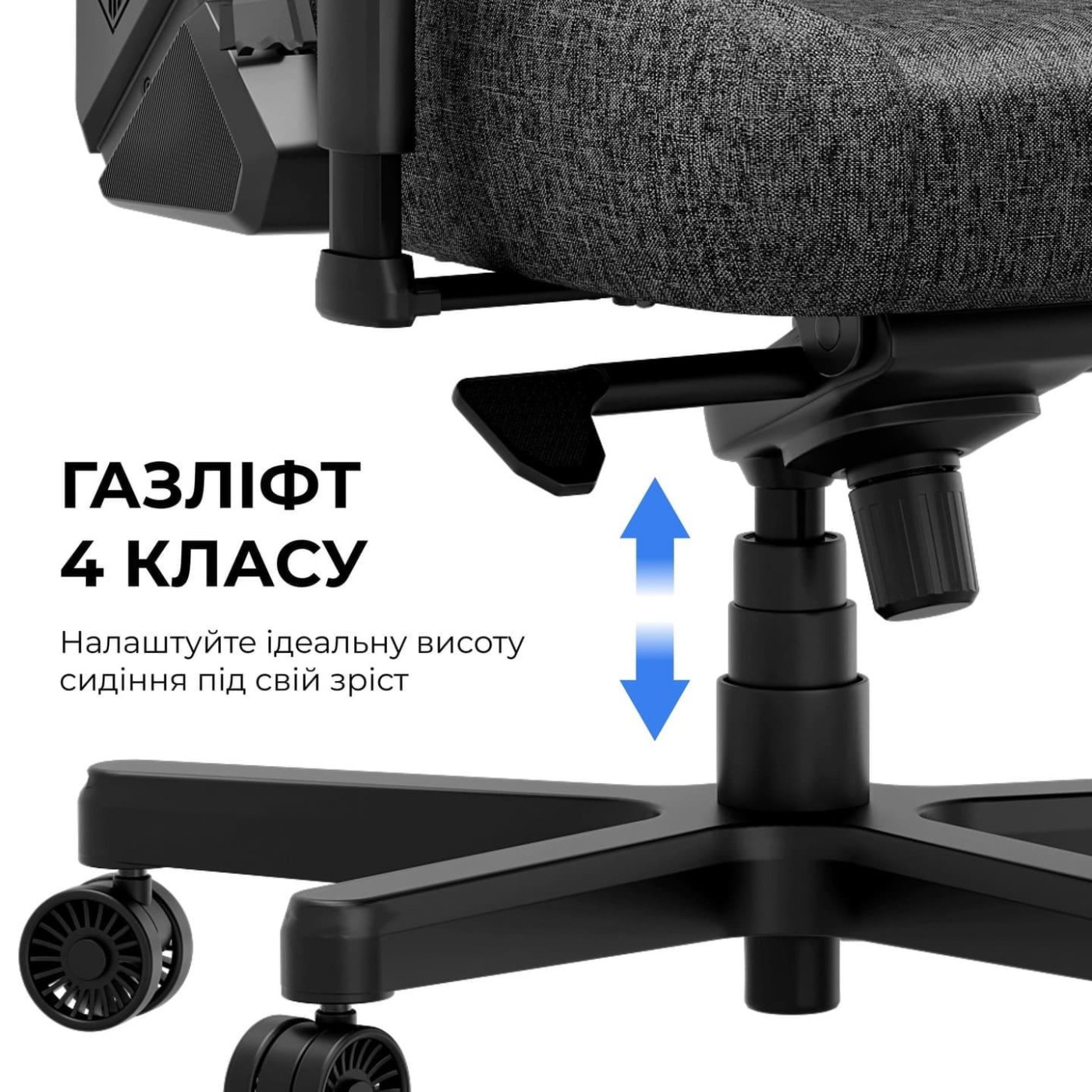 Игровое кресло Anda Seat Kaiser 3E Grey Fabric Size XL (AD23YC-XL-09-G-CF-G01)