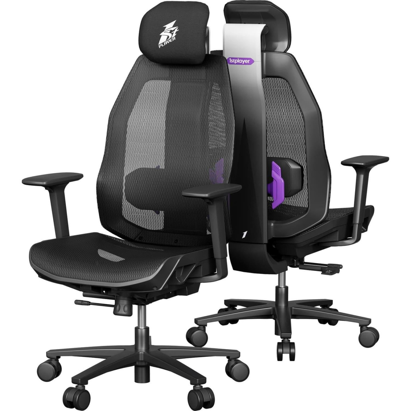 Ігрове крісло 1stPlayer Ergo Aero (ERGO-AR-BK)