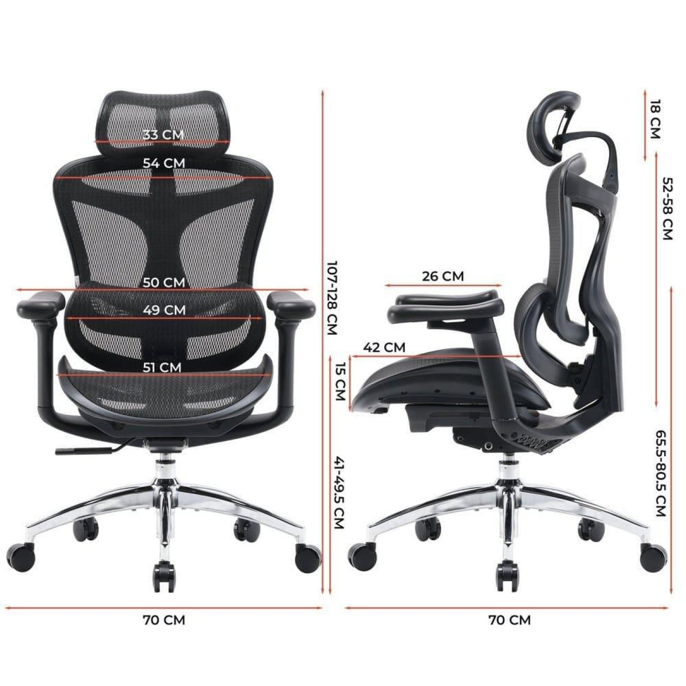 Игровое кресло Sihoo DORO C300L Mesh Black (DORO-C300L-A3-101)