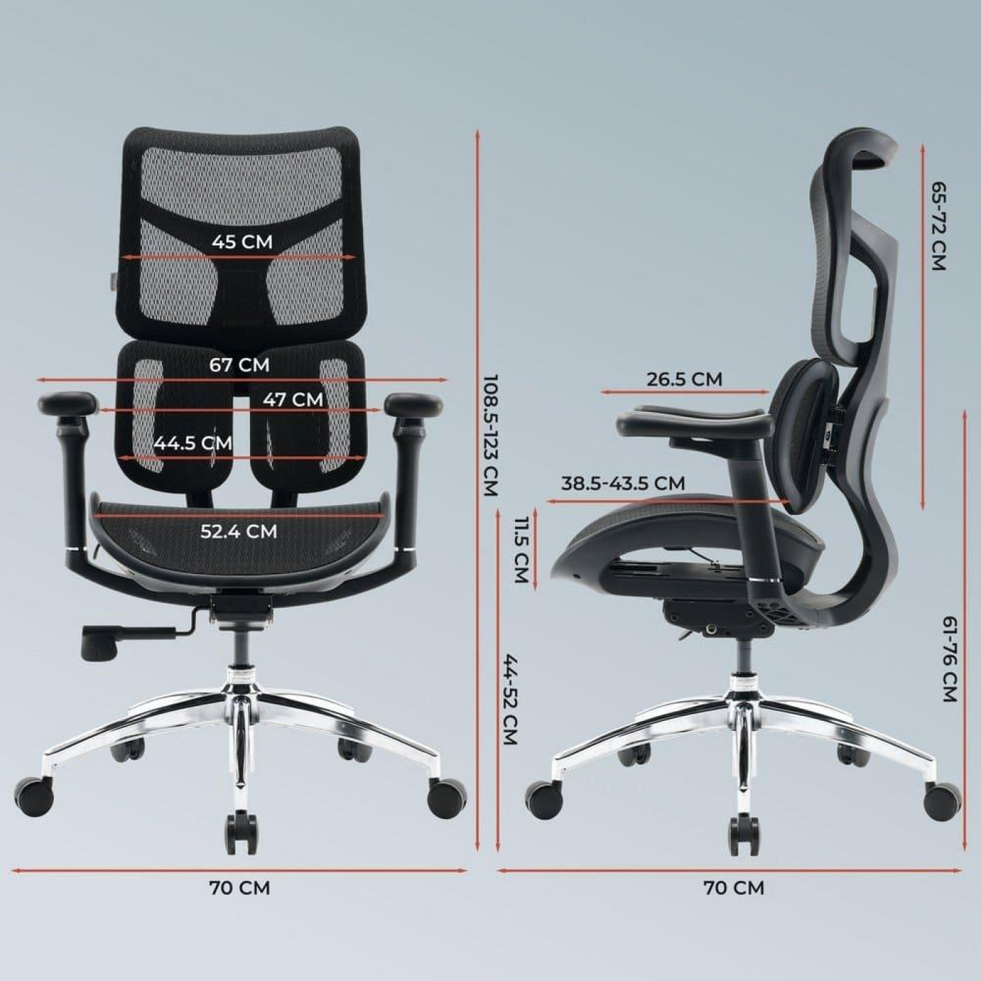 Игровое кресло Sihoo DORO S100 Mesh Black (S100-M301)