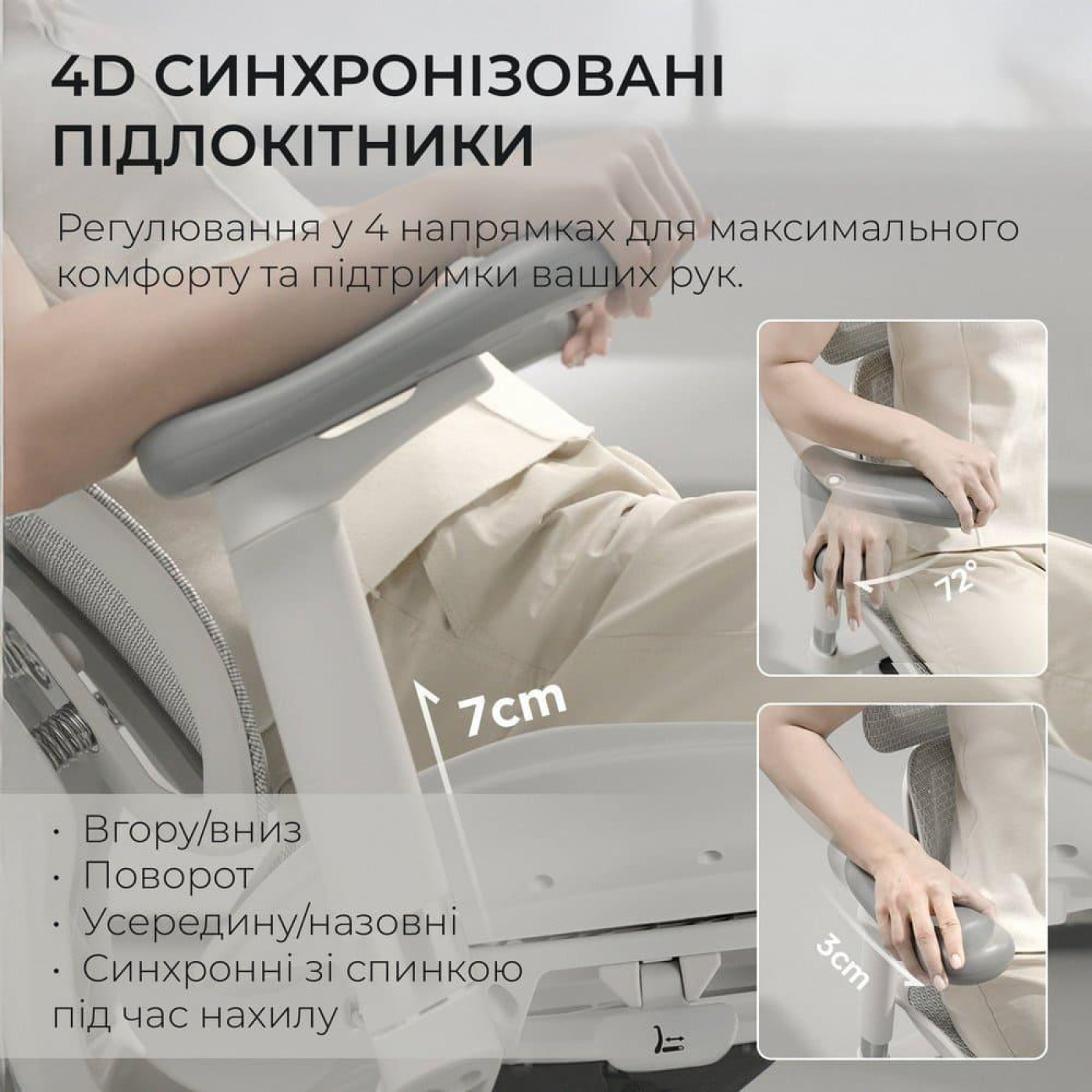 Игровое кресло Sihoo DORO S100 Mesh White (S100-M302)