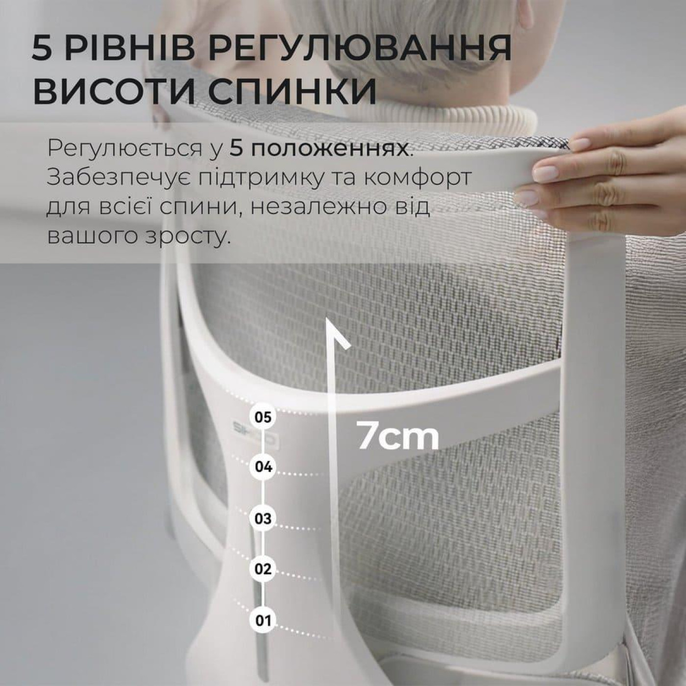 Игровое кресло Sihoo DORO S100 Mesh White (S100-M302)