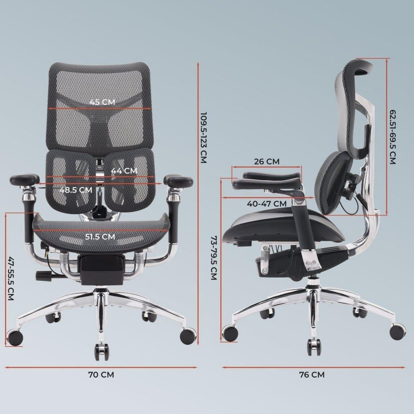 Игровое кресло Sihoo DORO S300 Mesh Dark Grey (S300-M201)