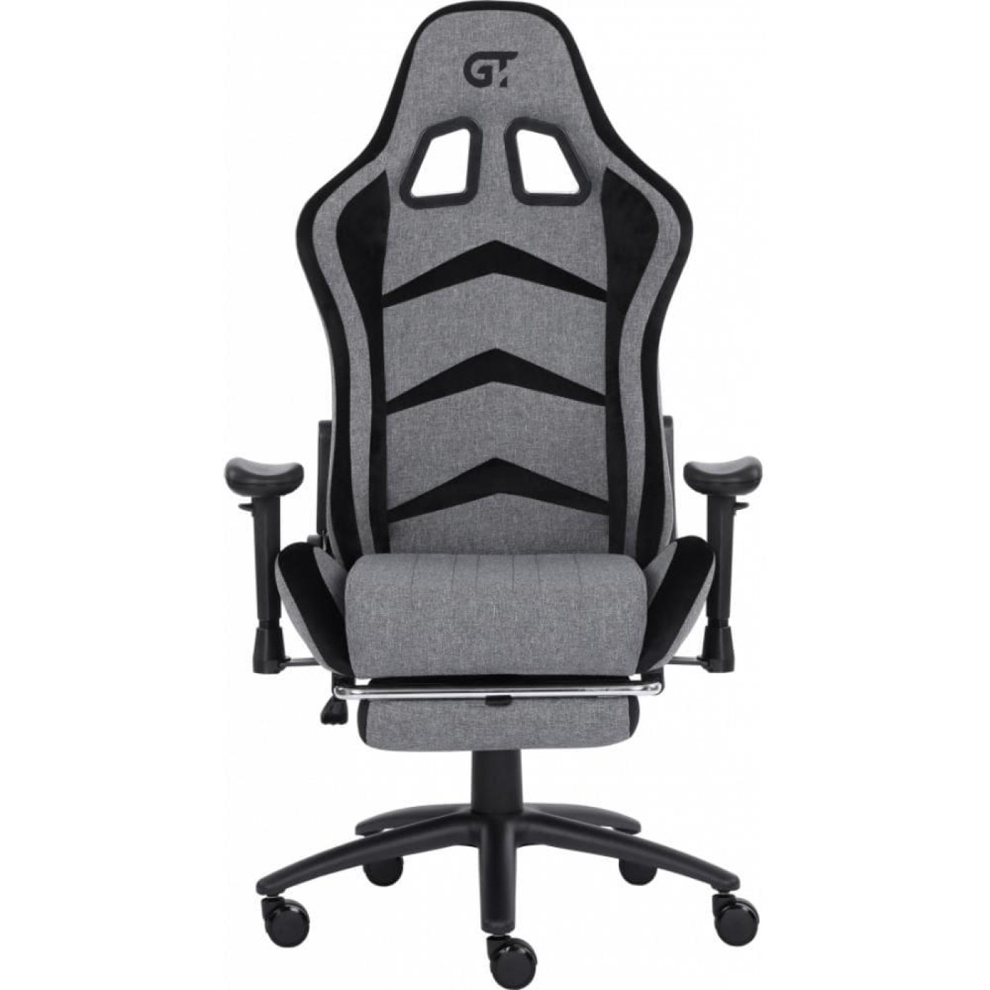 Крісло ігрове GT Racer X-2534-F Gray/Black Suede (X-2534-F Fabric Gray/Black Suede)
