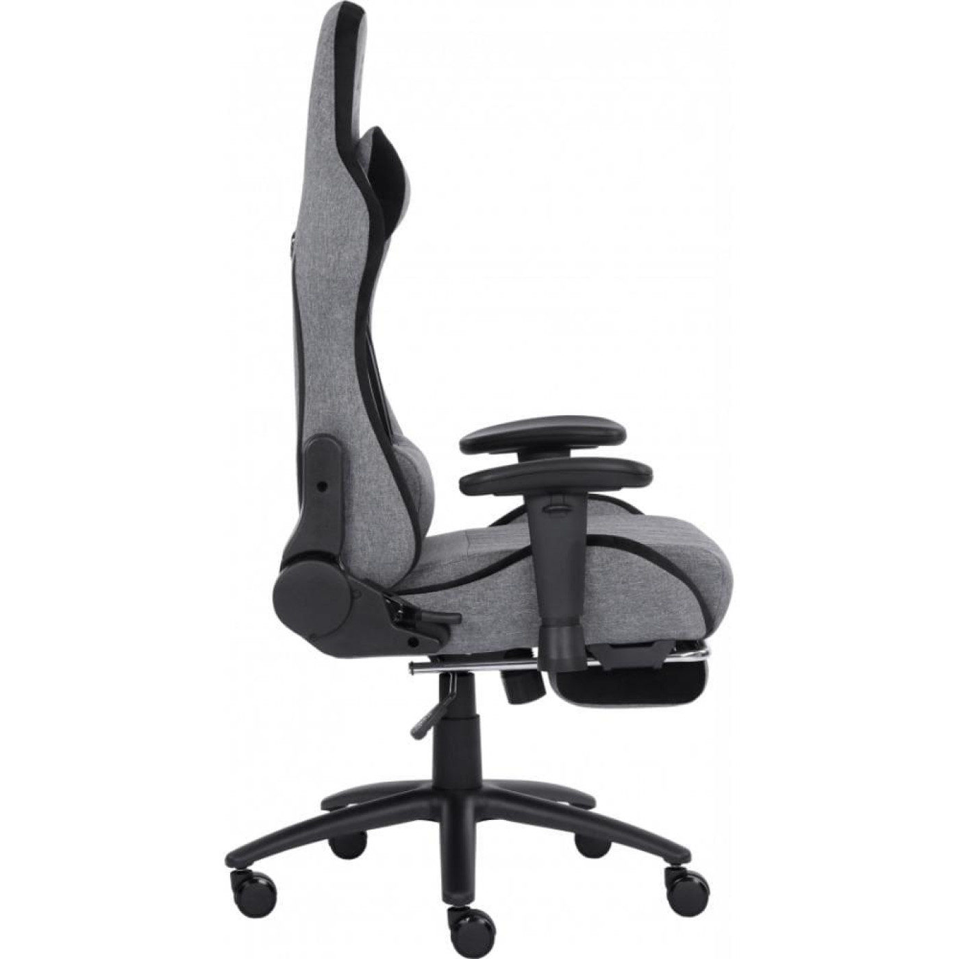 Крісло ігрове GT Racer X-2534-F Gray/Black Suede (X-2534-F Fabric Gray/Black Suede)