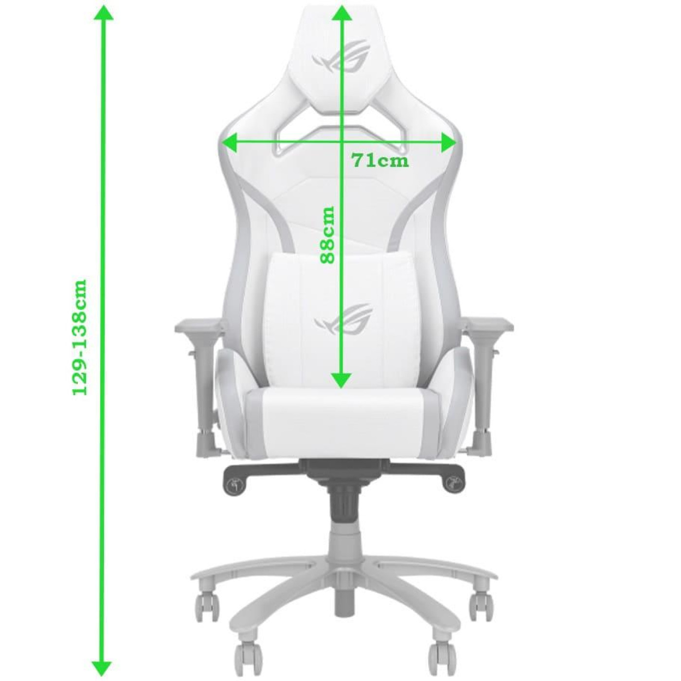 Игровое кресло ASUS ROG Chariot X Core White (90GC01N0-MSG060)