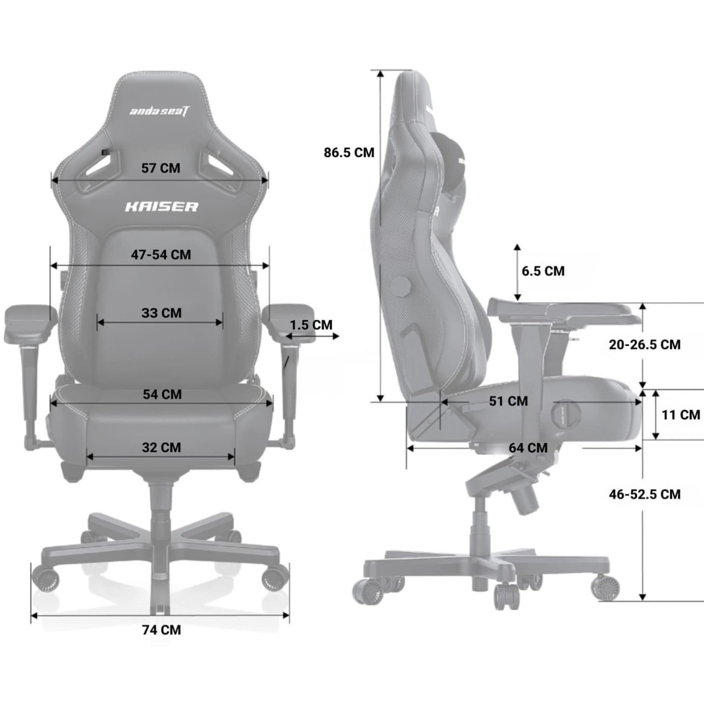Игровое кресло Anda Seat Kaiser 4 Size XL Maroon Premium PVC (AD12YDDC-XLL-20-A-PV/C)