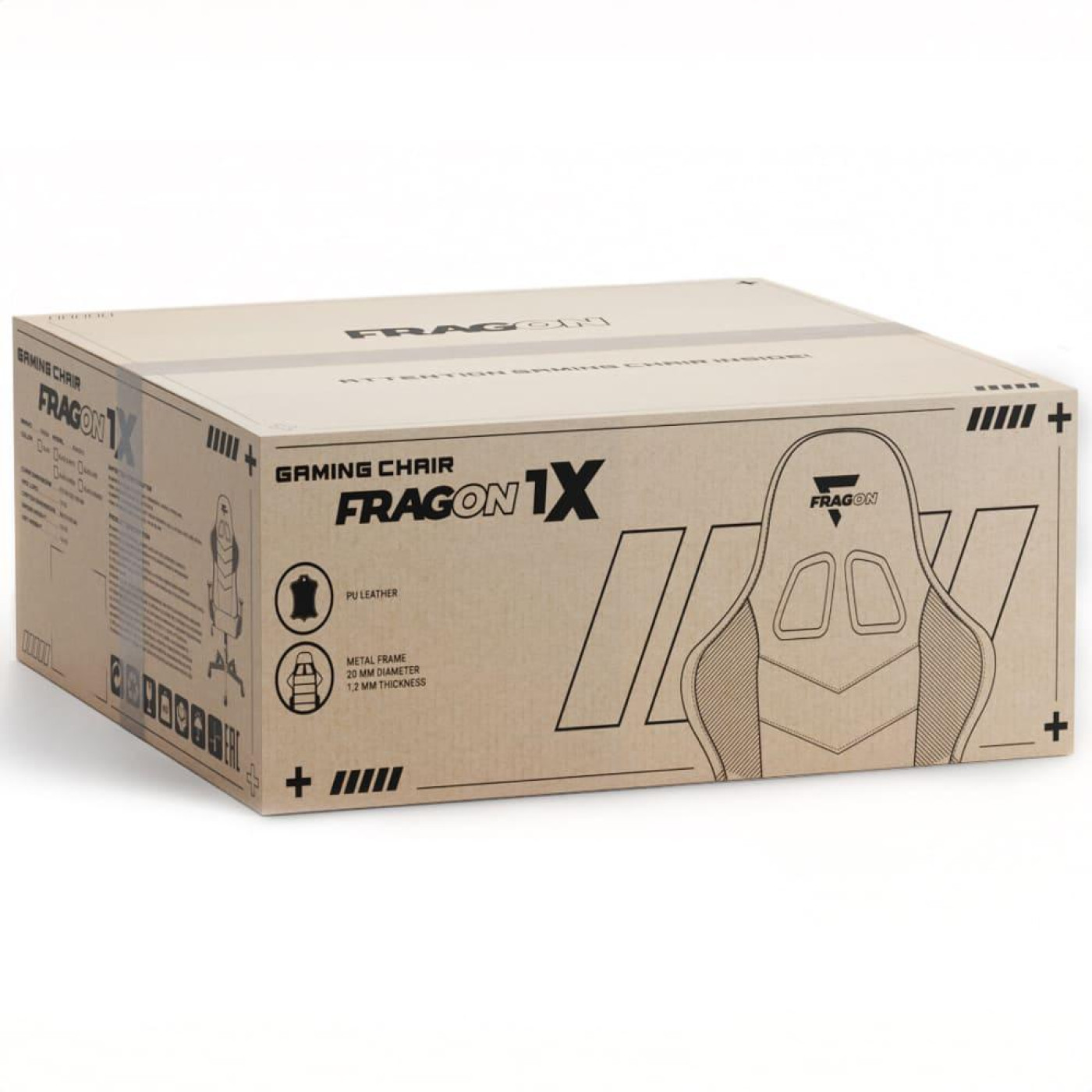 Крисло для геймерив FRAGON 1X Series Black (FRAGON1X_BLACK)