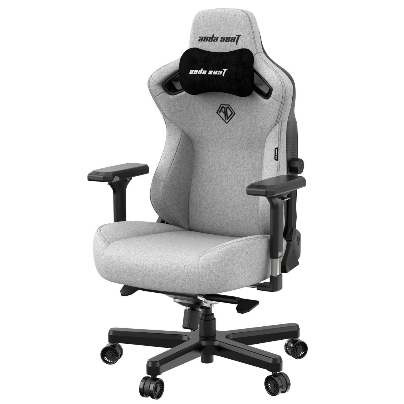 Ігрове крісло Anda Seat Kaiser 3 XL (AD12YDC-XL-01-G-PVF) Gray Fabric (AD12YDC-XL-01-G-PV/F)