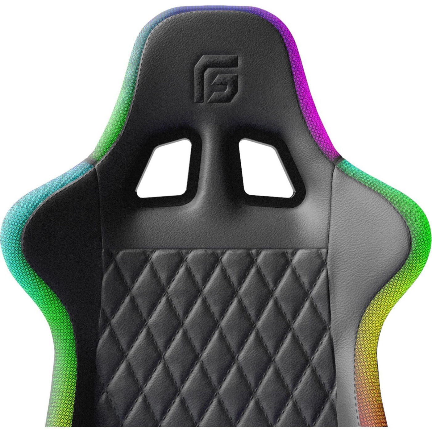 Игровое кресло GamePro Hero RGB Black (GC-700-Black)