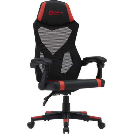 Ігрове крісло Canyon Flow MCH01 Mesh Black Red (CNE-MCH01R)