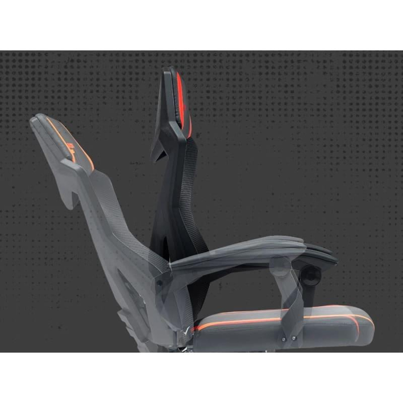 Ігрове крісло Canyon Flow MCH01 Mesh Black Red (CNE-MCH01R)