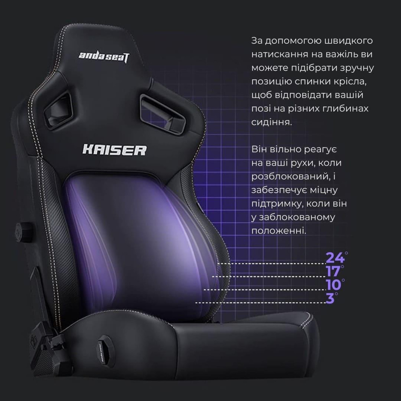 Игровое кресло Anda Seat Kaiser 4 Orange Size L (AD12YDDC-L-20-O-PV/C)