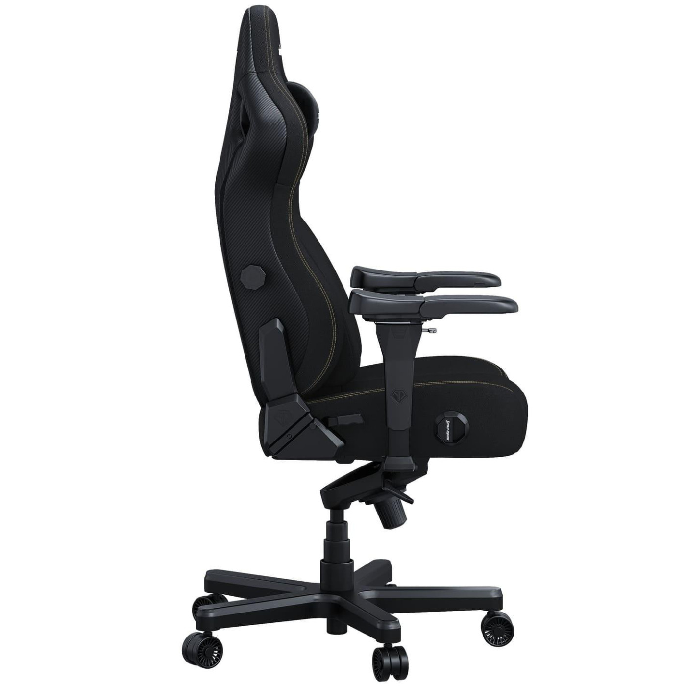 Игровое кресло Anda Seat Kaiser 4 Size XL Black Linen Fabric (AD12YDDC-XLL-20-B-CF)