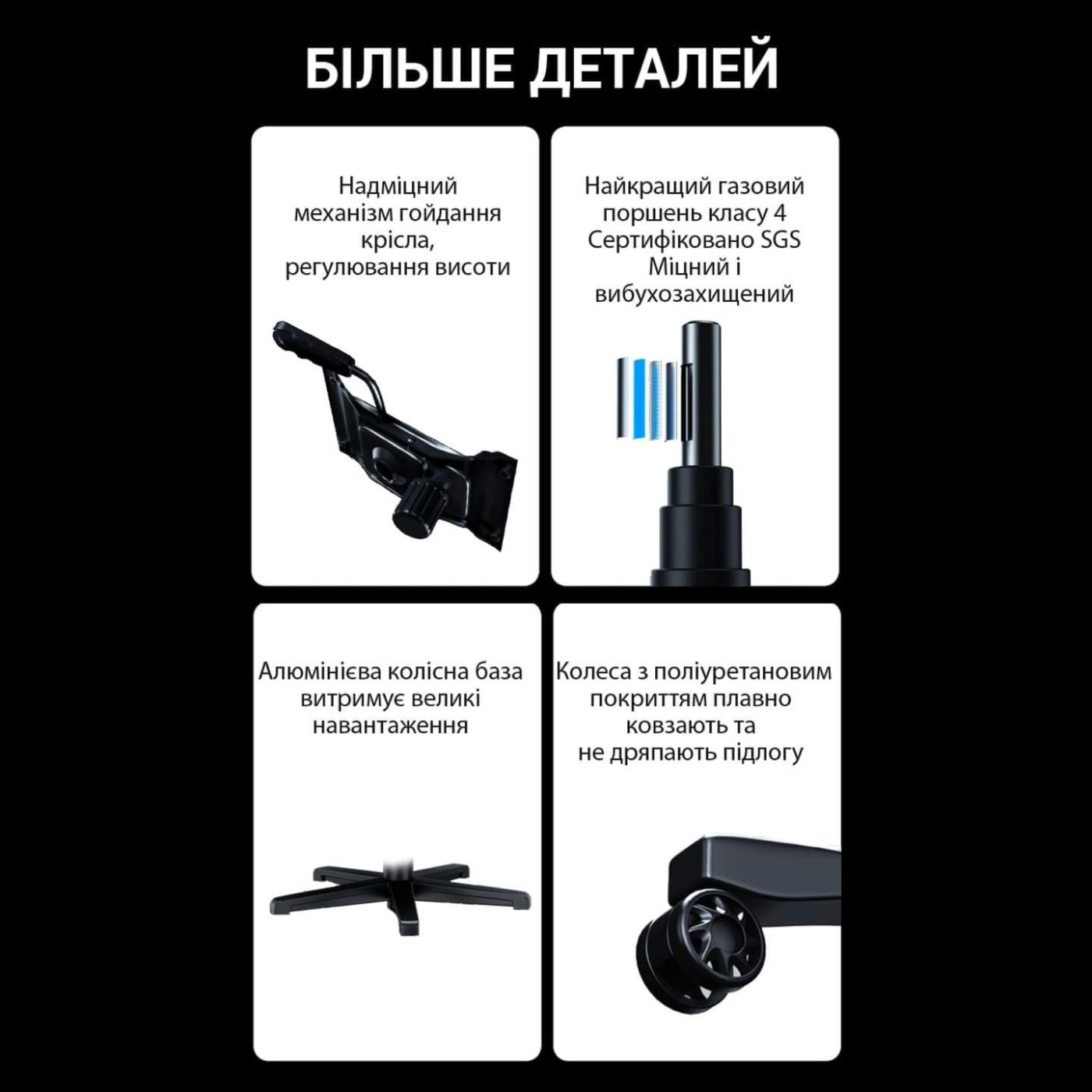 Ігрове крісло Anda Seat Phantom 3 Pro Fabric Dark Gray Size L (AD18YC-06-GB-F)