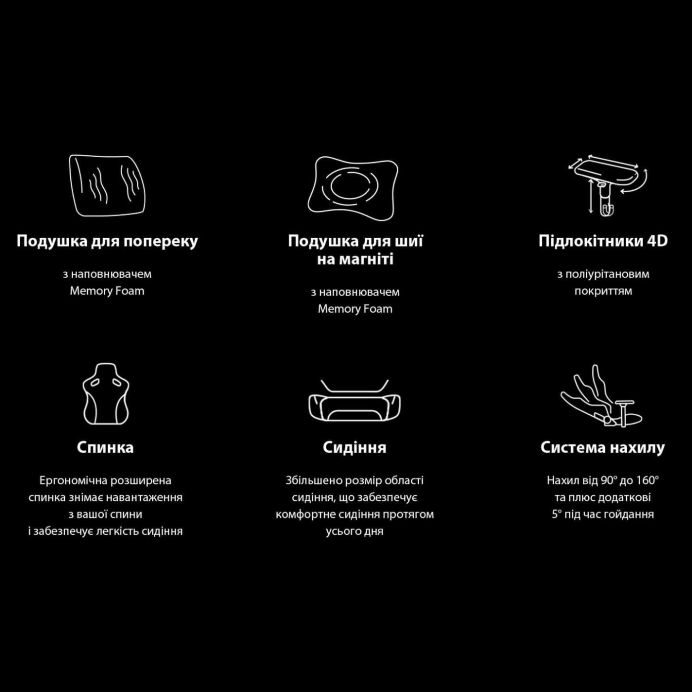 Ігрове крісло Anda Seat Phantom 3 Pro Fabric Dark Gray Size L (AD18YC-06-GB-F)