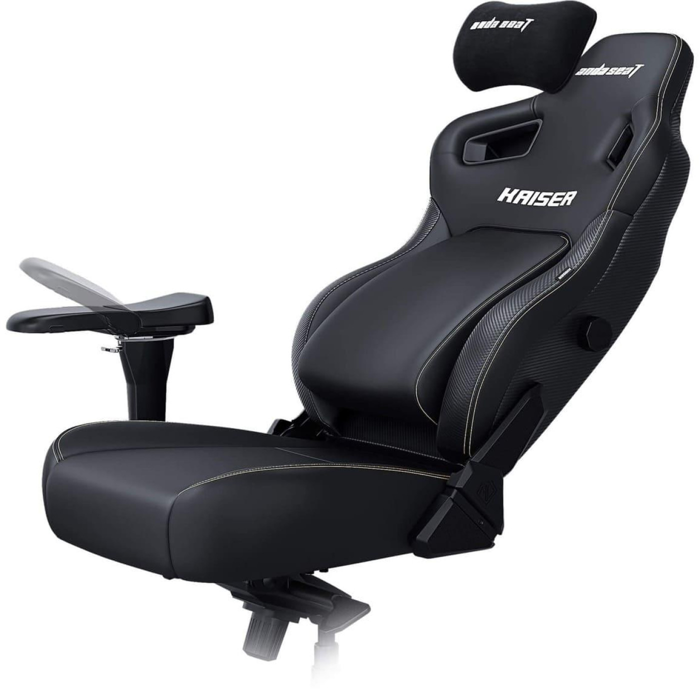 Игровое кресло Anda Seat Kaiser 4 Size L Black PVC (AD12YDDC-L-20-B-PV/C)
