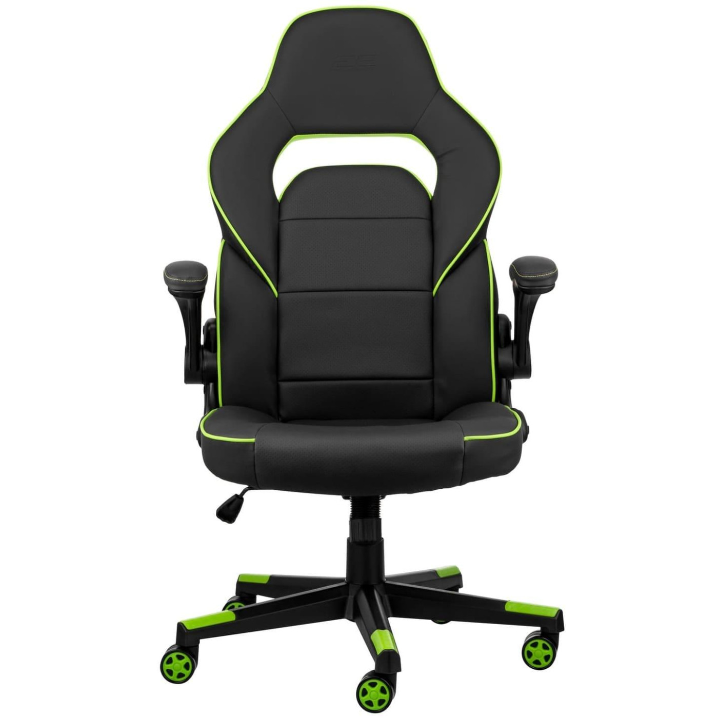Ігрове крісло 2E Gaming Hebi Black/Green (2E-GC-HEB-BK)